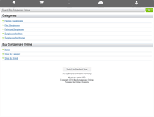 Tablet Screenshot of buysunglassesonline.com